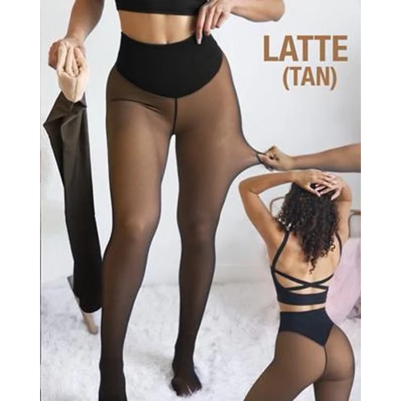 Tights Pantyhose Sheer - 원심리 플리스 안감 타이즈 쉐이핑 보온
